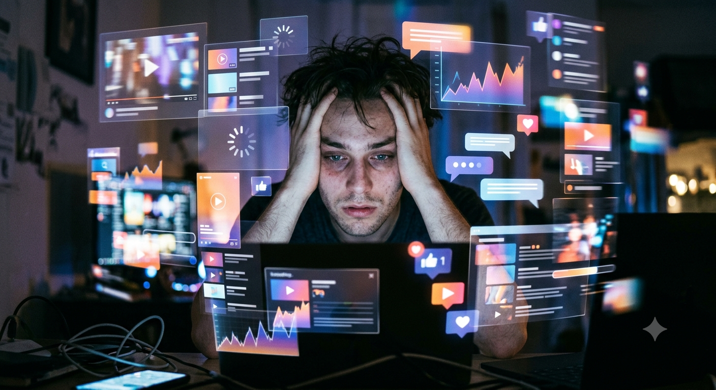 La fatiga digital: cuando el contenido ya no entretiene, solo cansa
