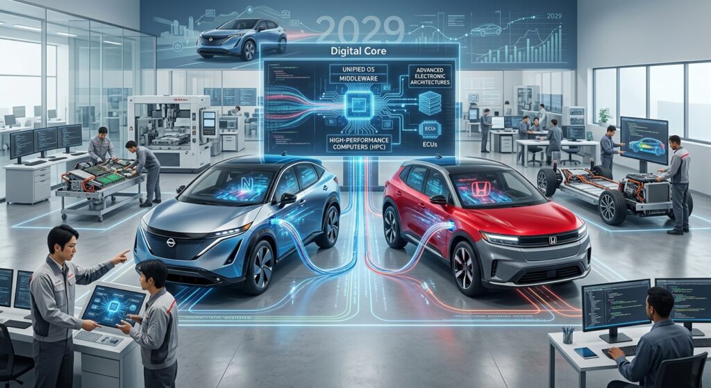 Nissan y Honda aceleran la carrera tecnológica: Alianza estratégica para liderar los vehículos definidos por software